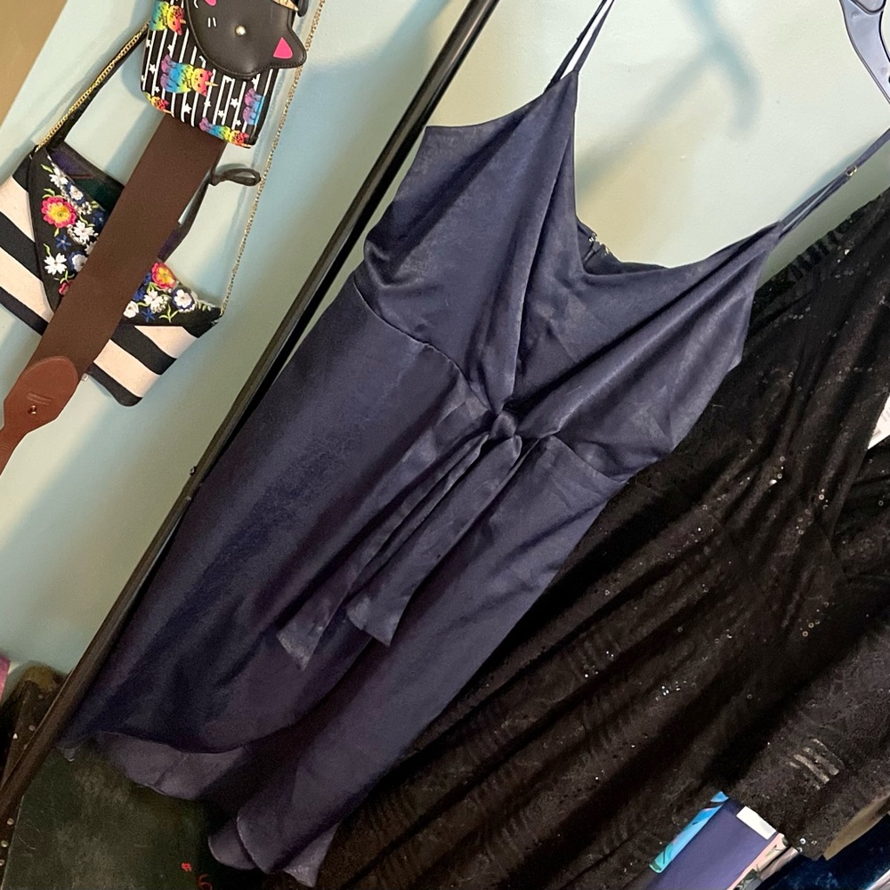 3 FOR $30: The Limited silky navy dress, great for summer weddings